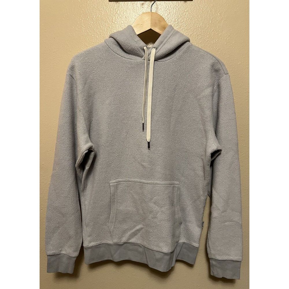 Feat Clothing Blanket Blend Hoodie Sweatshirt Light Gray Blue‎ Steel Unisex Sz M